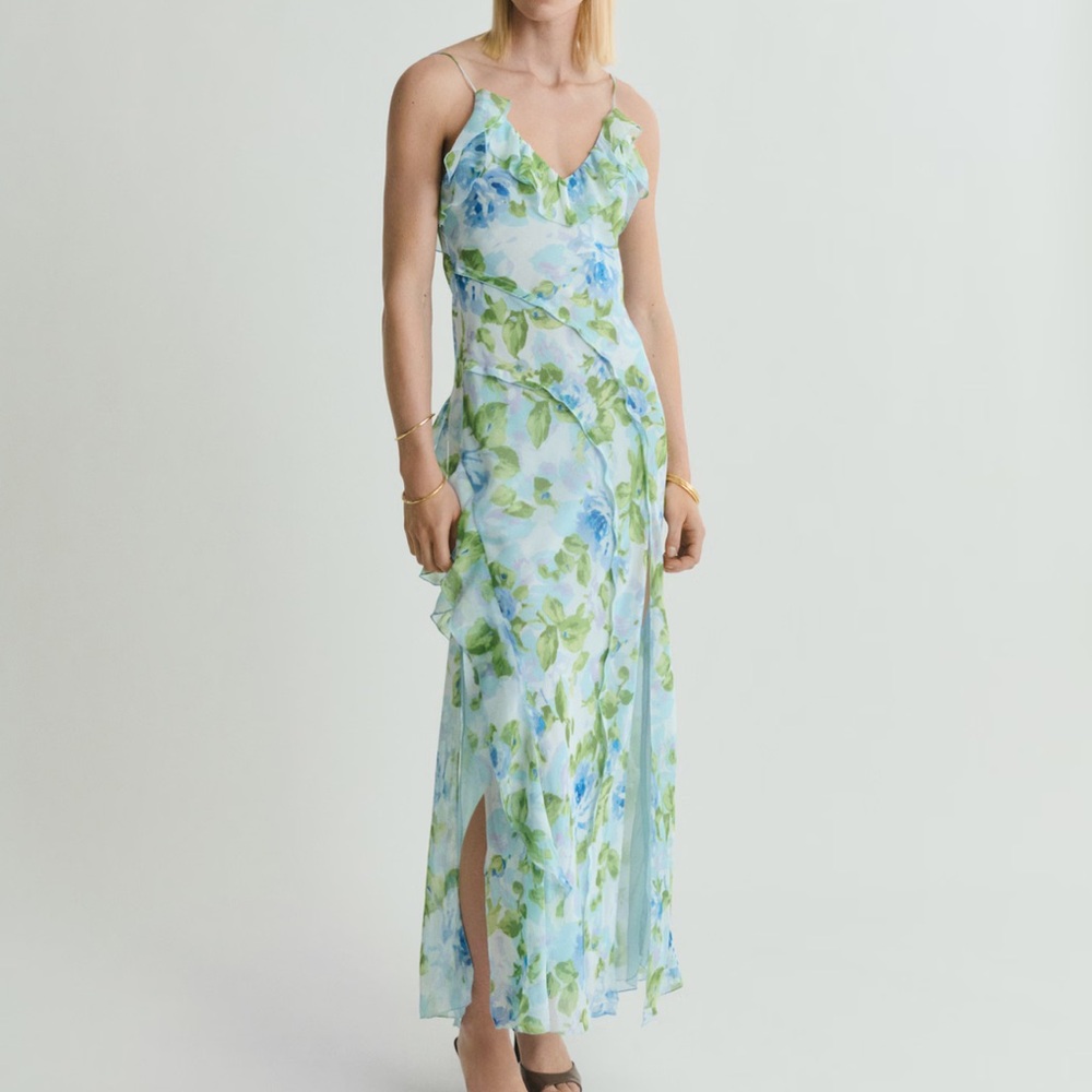 SOLD - Mango Floral Maxi Dress
